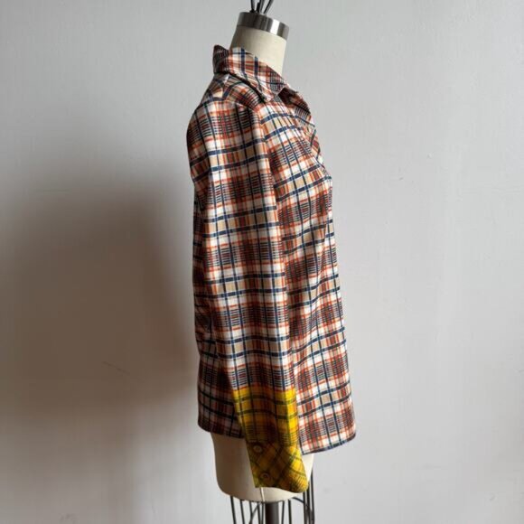 Vintage 70s JANTZEN Plaid 2 Piece Matching Disco Leisure Suit - Picture 7 of 12